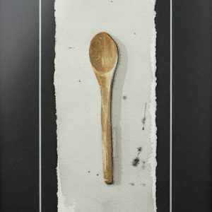 Detalle Obra Cuchara de madera - Serie Cocina de Autor - Artista pintor Antonio Morales Prats