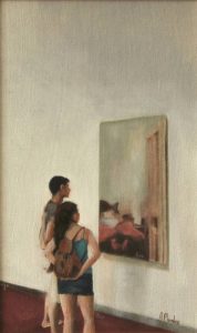 Obra Cuadro de Eva - Serie A nosotros - Artista pintor Antonio Morales Prats