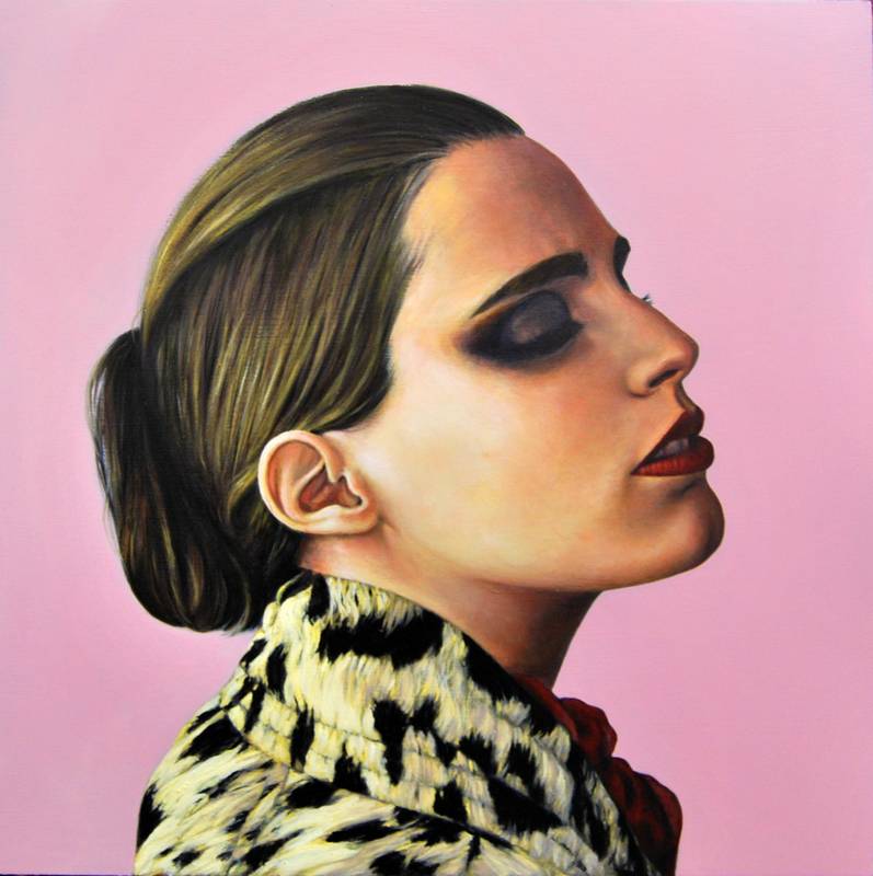 Obra Retrato Anna Calvi - Serie Musas - Artista pintor Antonio Morales Prats