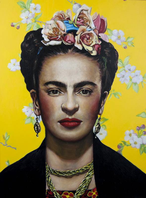 Retrato Frida Kahlo - Serie Artistudios - Artista pintor Antonio Morales Prats