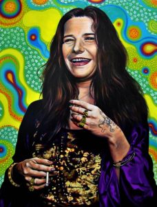 Obra Retrato Janis Joplin - Serie Musas - Artista pintor Antonio Morales Prats