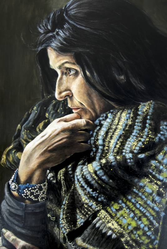 Retrato Lita Cabellut - Serie Artistudios - Artista pintor Antonio Morales Prats