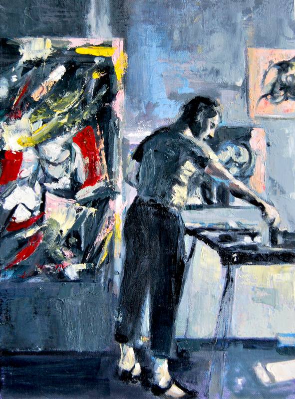 Obra Willem de Kooning - Serie Artistudios - Artista pintor Antonio Morales Prats_detalle